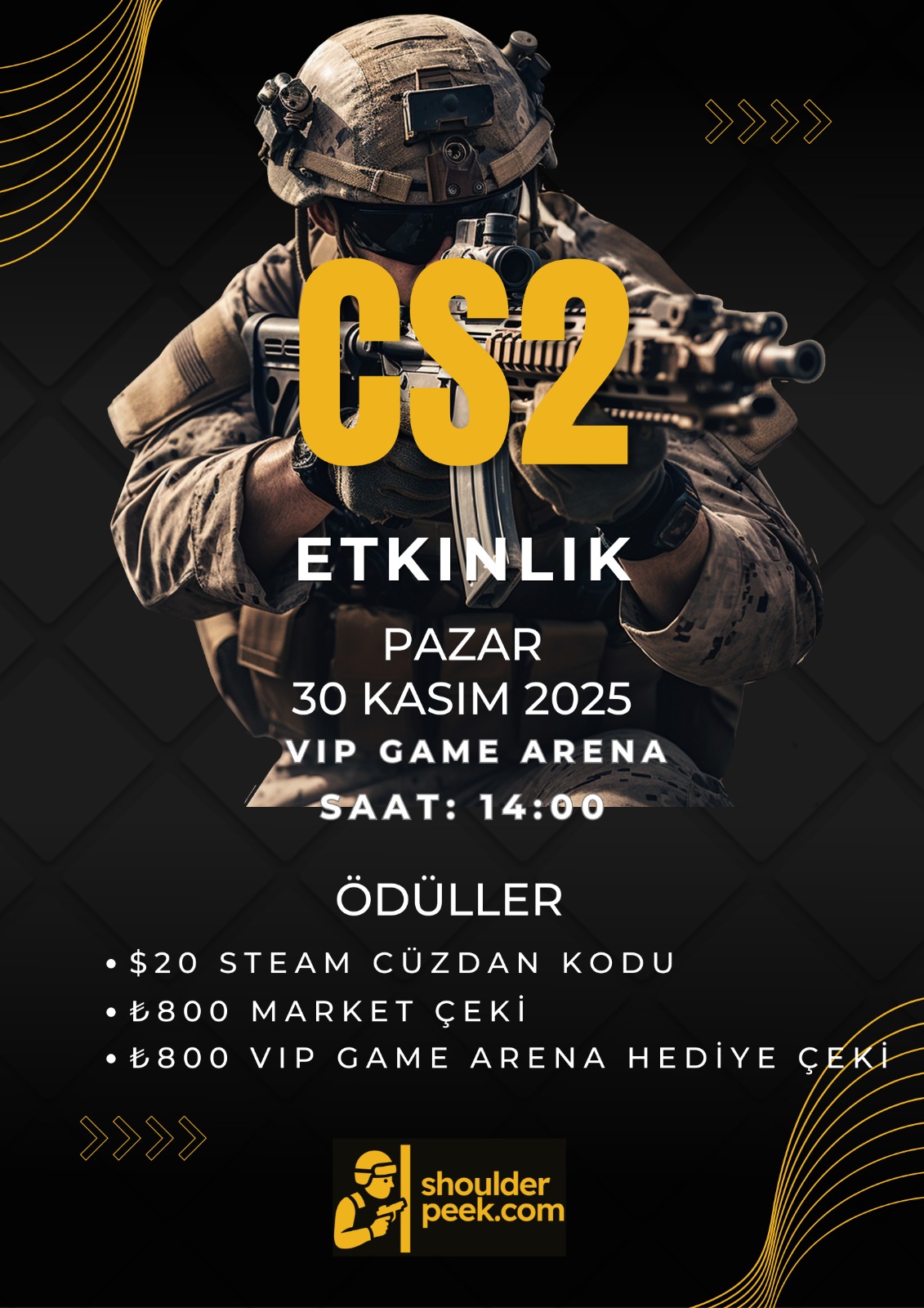 Shoulder Peek Aim Etkinliği Başlıyor!