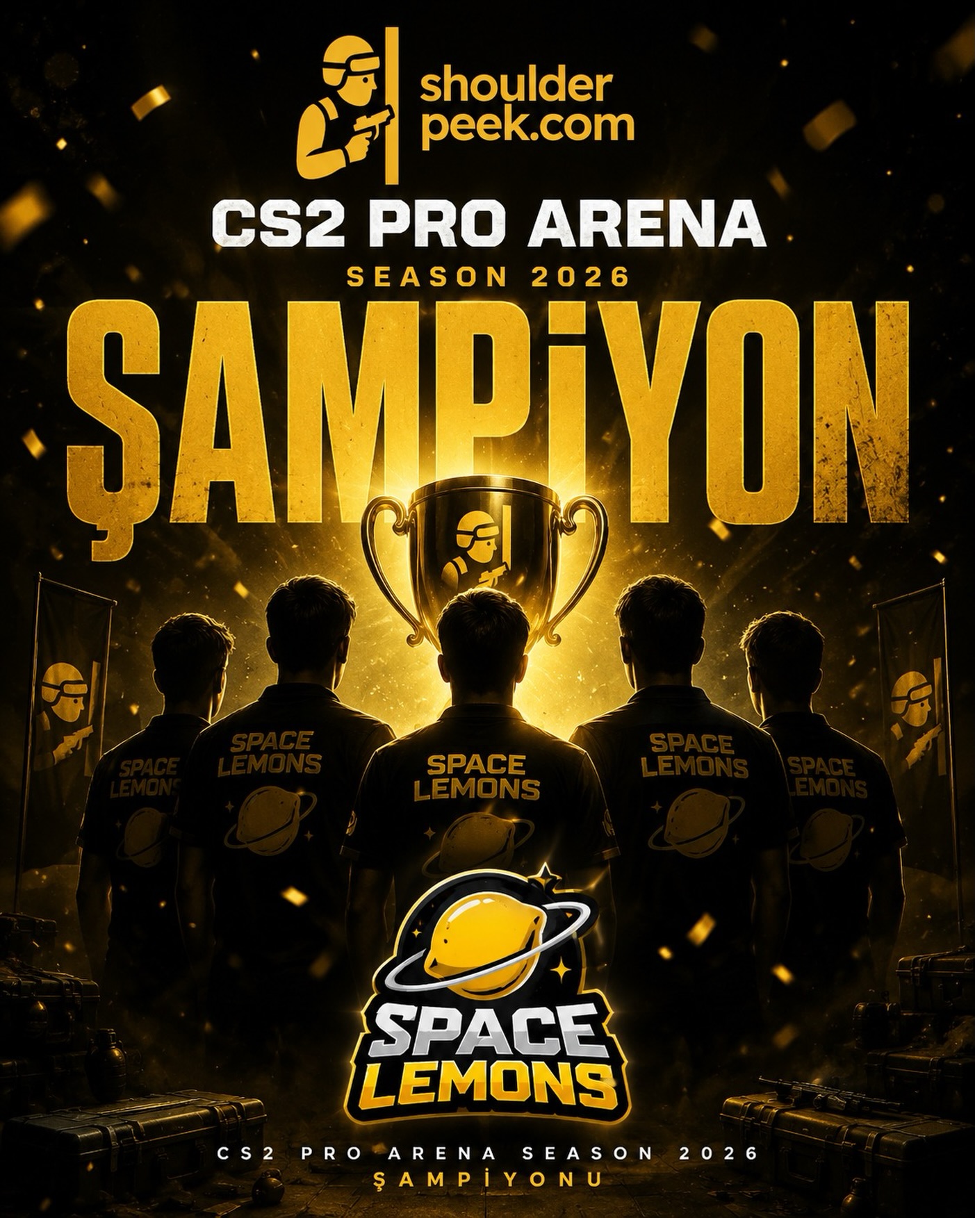🏆 CS2 PRO ARENA SEASON 2026 ŞAMPİYONU: SPACE LEMONS! 🍋🚀